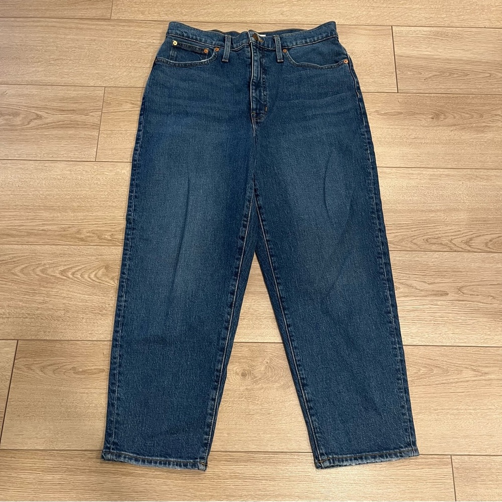 Madewell Balloon Style - Blue Ankle Cropped Jeans